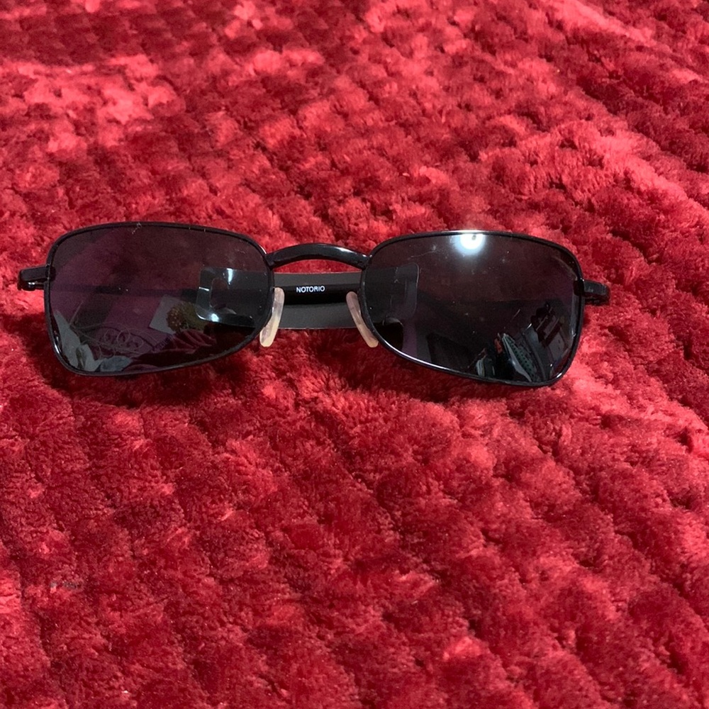 Notorio Occhiali N135 metal rim sunglasses black 100% UV protection